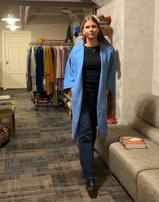 Wool cardigan with ¾ sleeves "Santa"