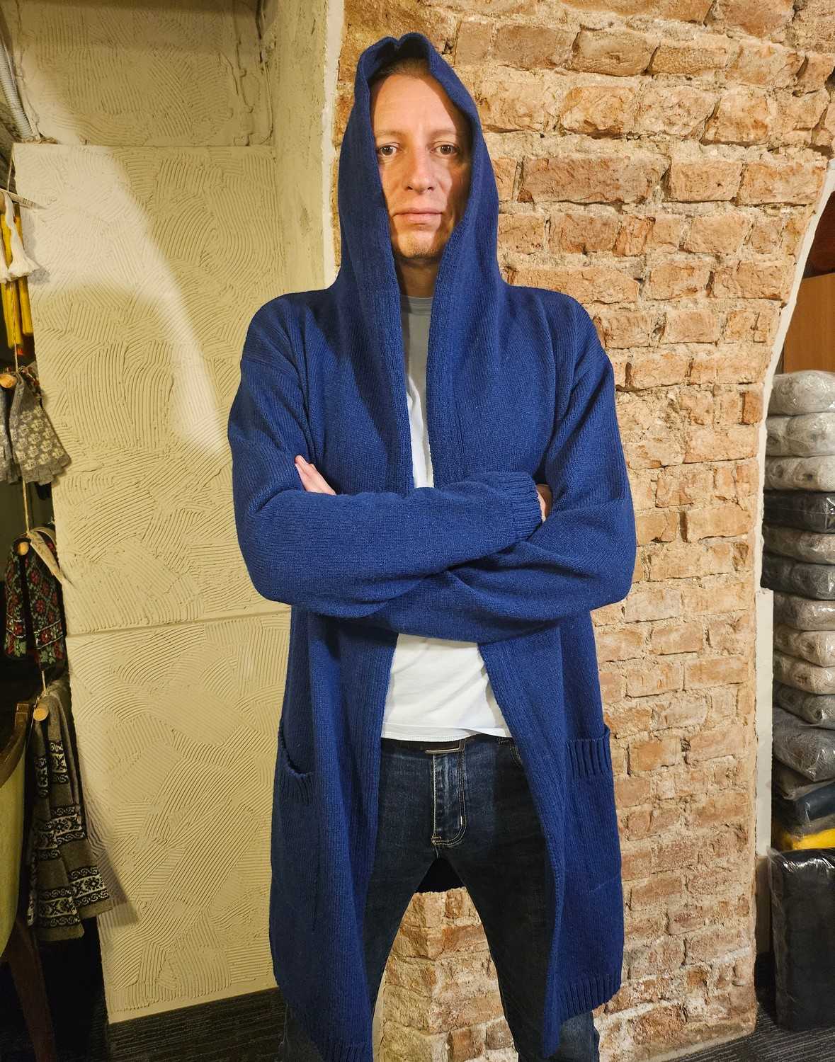 Vīriešu adīts mētelis “Gustavs”