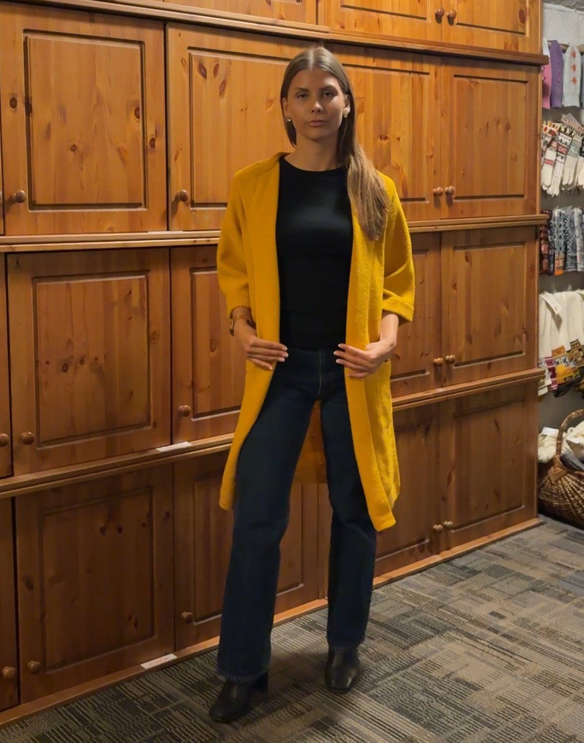 Vilnas jaka ar ¾ piedurknēm "Santa"