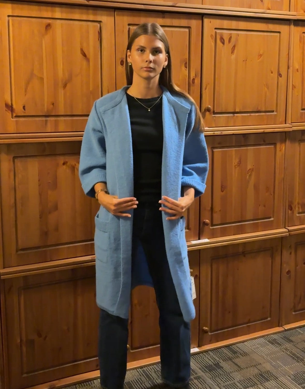 Vilnas jaka ar ¾ piedurknēm "Santa"